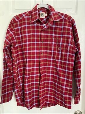 🚨Priced for quick sale🚨 Cinch Red & White Plaid Men's Button-Down Shirt
